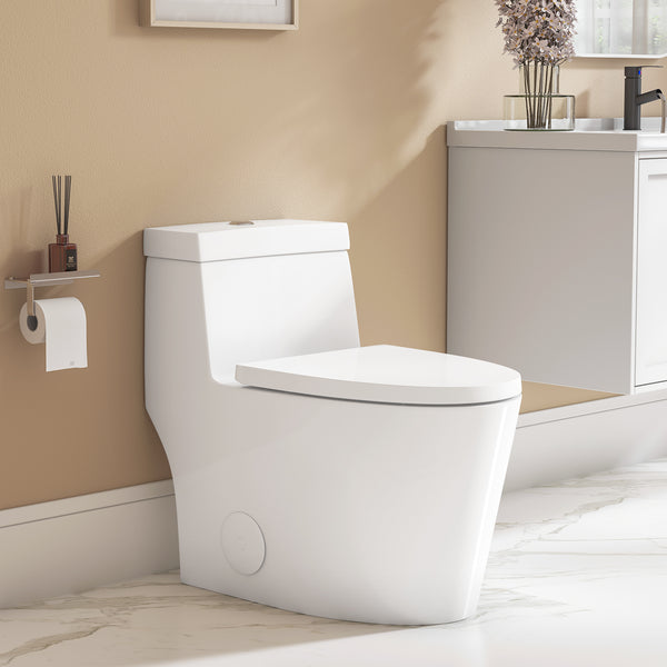 Sinber Cotton White One Piece Modern Design Bathroom Toilet With Dual Flush BTL0002O-OL