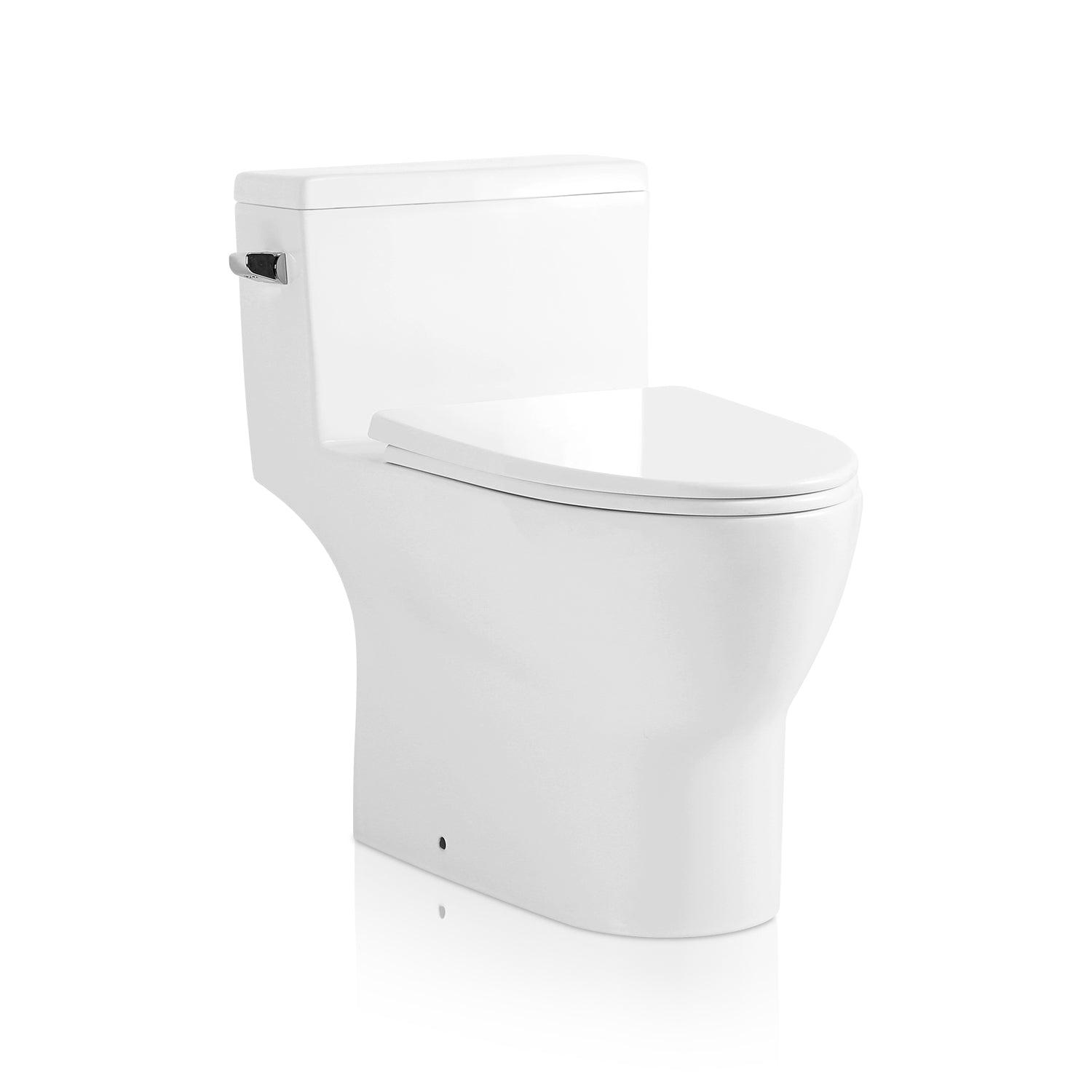 Sinber Cotton White One Piece Modern Design Bathroom Toilet (Style 3)