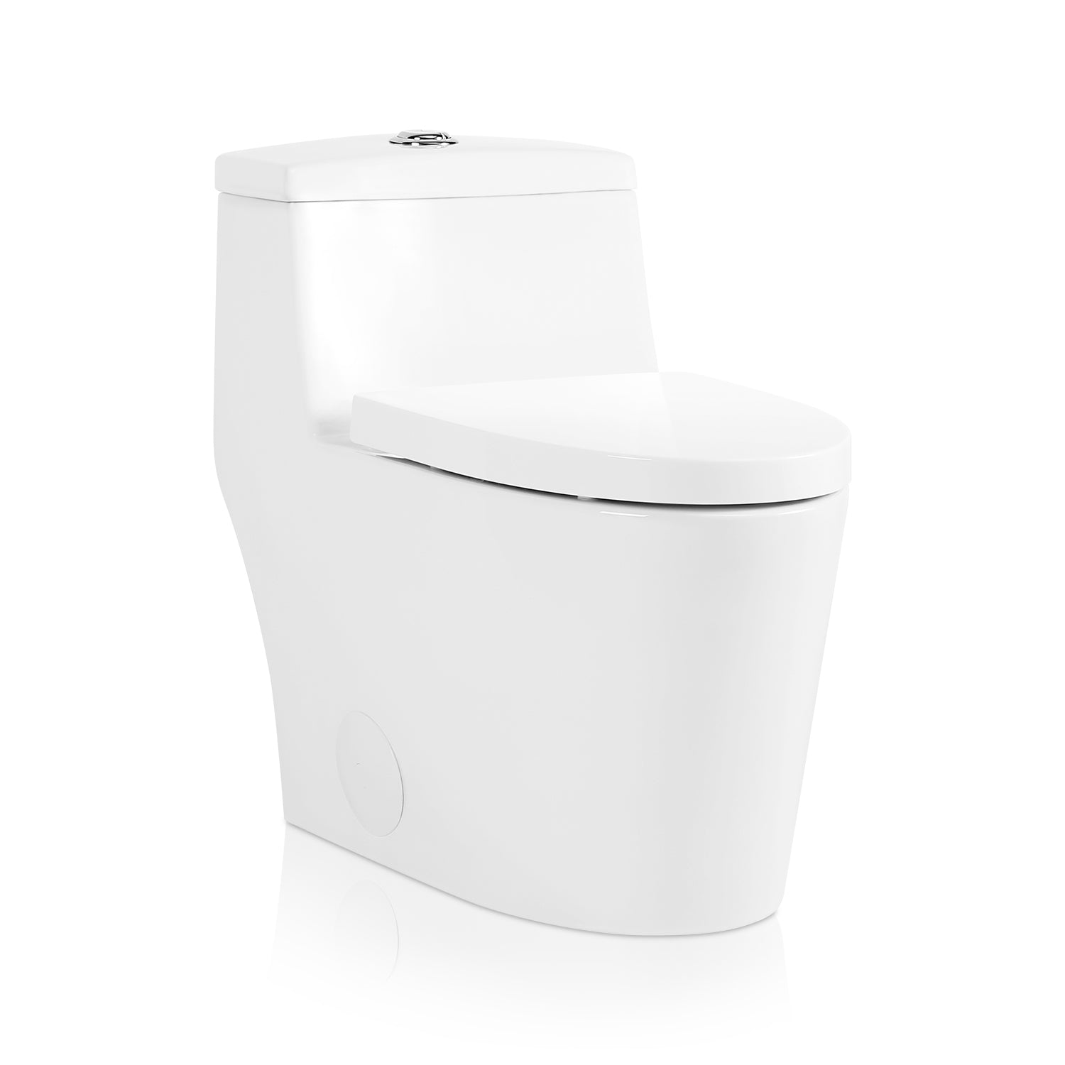 Sinber Cotton White One Piece Modern Design Bathroom Toilet With Dual Flush (Style 2)