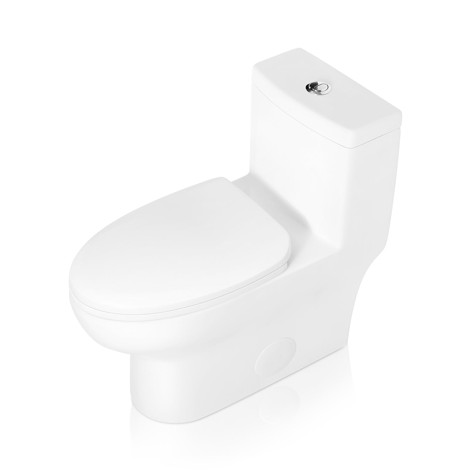 Sinber Cotton White One Piece Modern Design Bathroom Toilet With Dual Flush (Style 1)