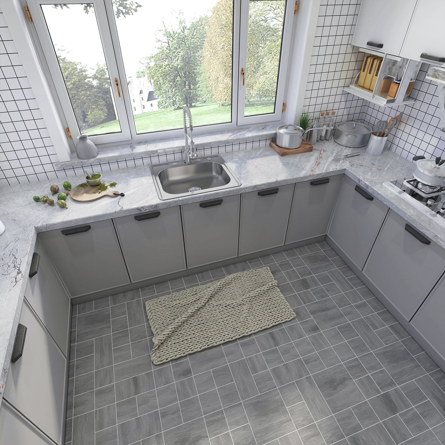 Sinber 25" Drop in Singel Bowl 304 Stainless Steel Kitchen Sink