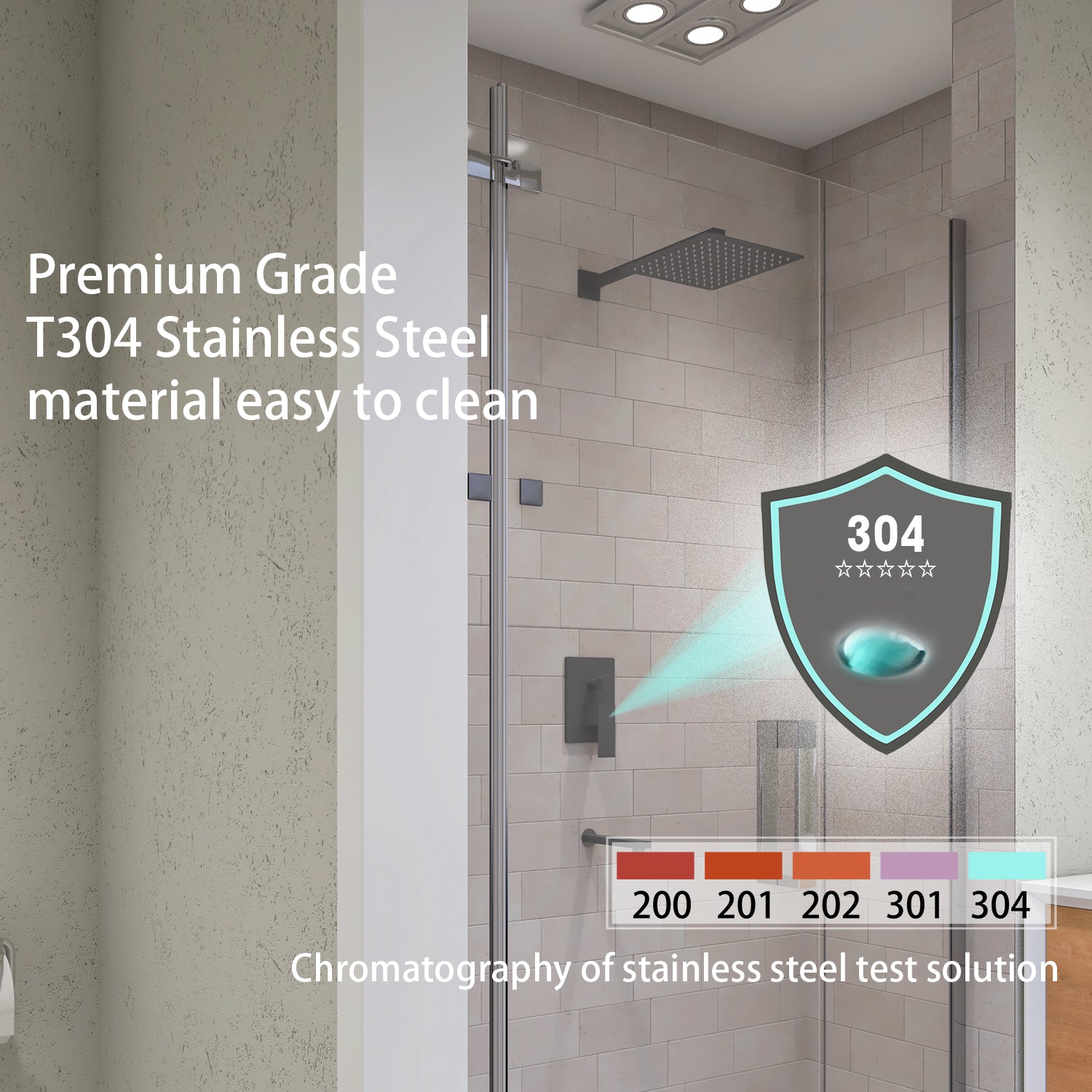 High Pressure Adjustable Rain Shower Head