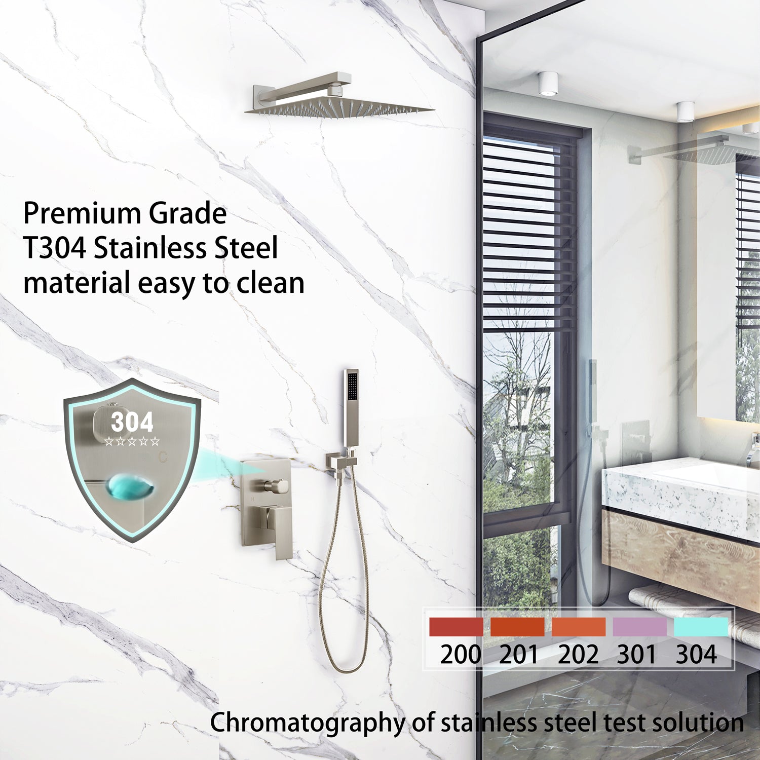 Sinber Rainfall Dual Shower Head