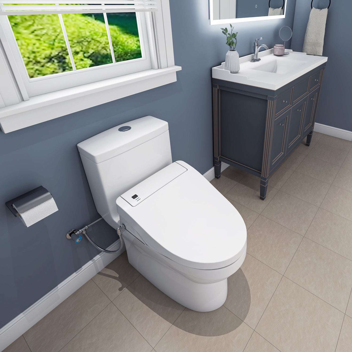 Sinber Smart Bidet Toilet Seat with Heated Seat and SoftClose Lid