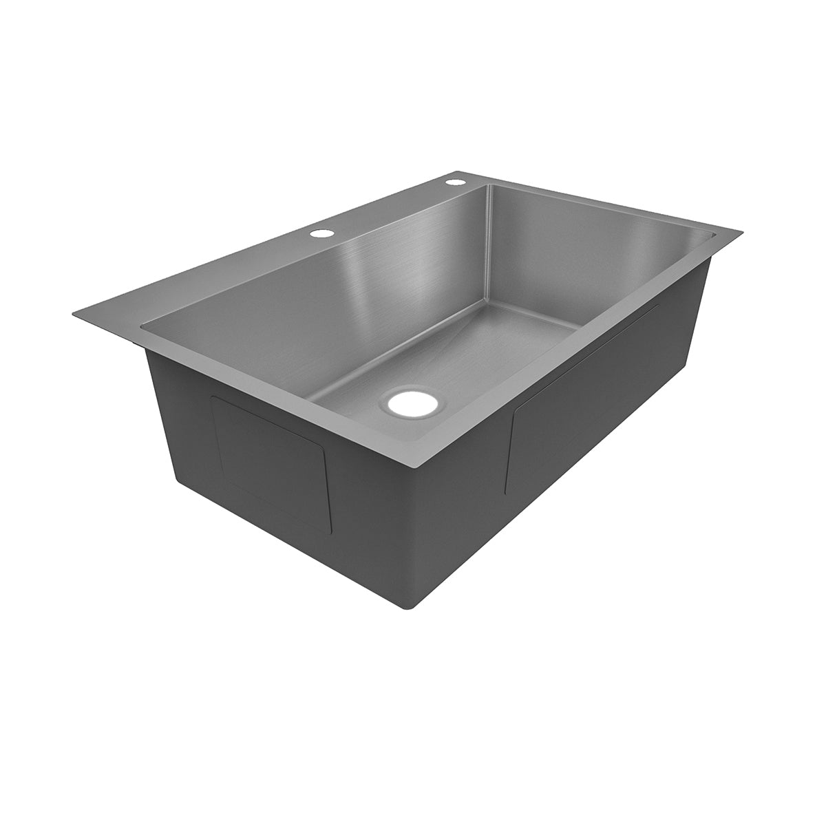 Sinber 33" x 22" x 9" Drop In Single Bowl Kitchen Sink with 18 Gauge 304 Stainless Steel Satin Finish HT3322S-S-9 (Sink Only)