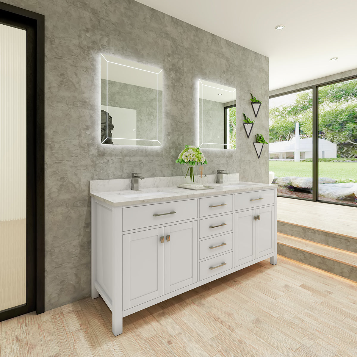 4 Soft Closing Doors and 4 Full Extension Dovetail Cabinet Drawer(Style 1)