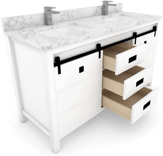 2 Soft Closing Doors and 3 Full Extension Dovetail Cabinet Drawer(Style 3)
