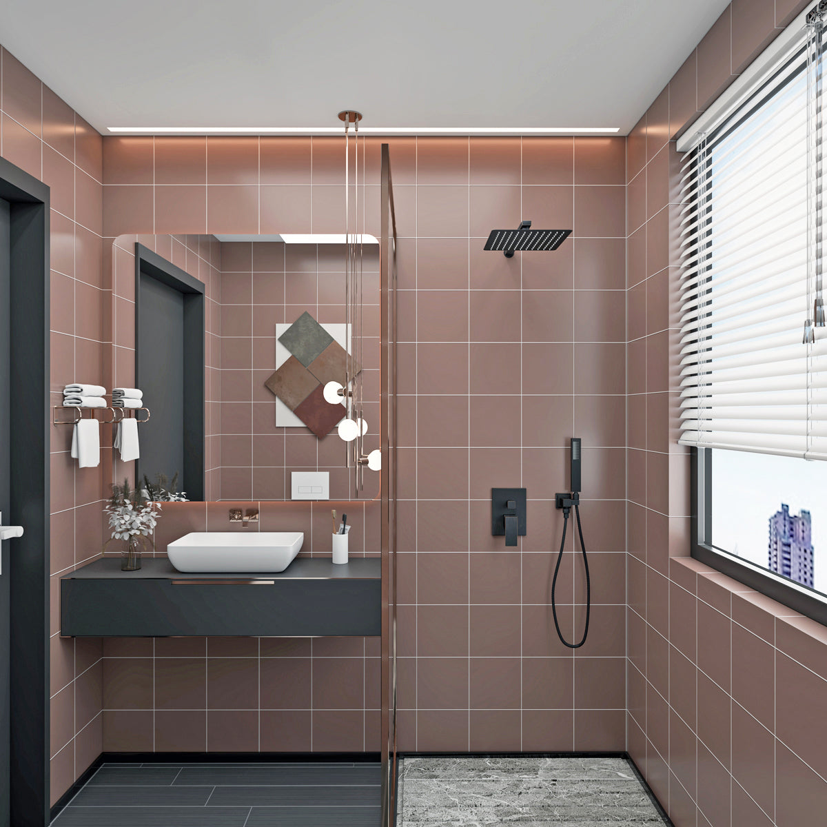 High Pressure Adjustable Rain Shower Head