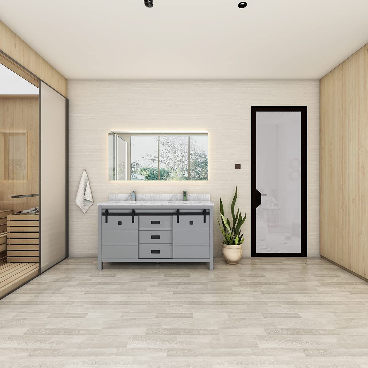 2 Soft Closing Doors and 3 Full Extension Dovetail Cabinet Drawer(Style 3)