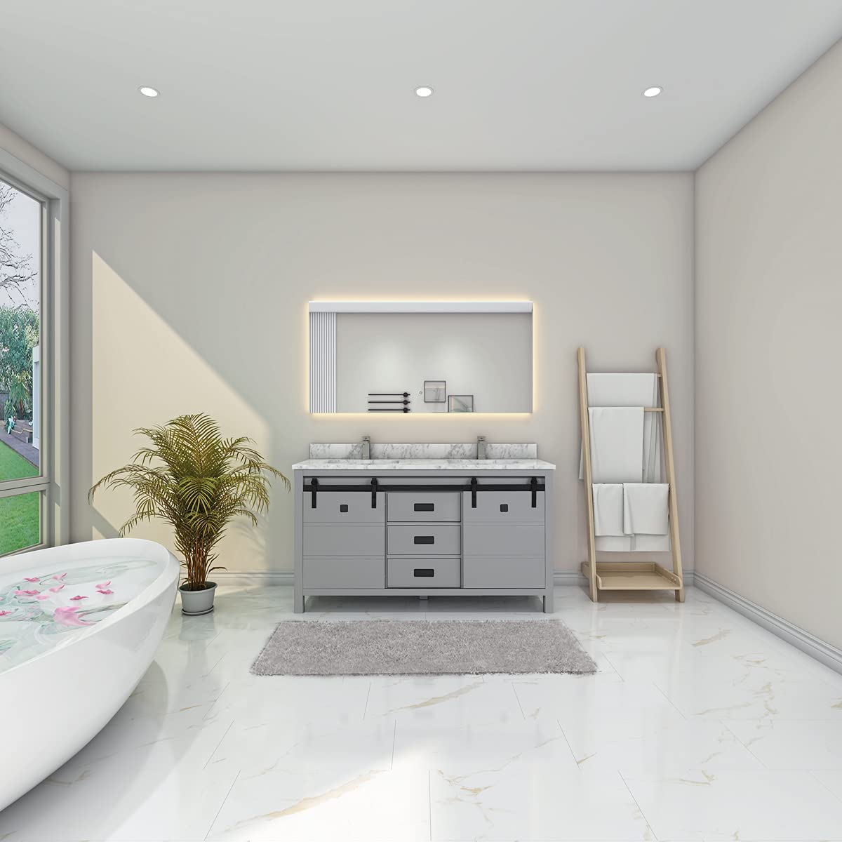 2 Soft Closing Doors and 3 Full Extension Dovetail Cabinet Drawer(Style 3)