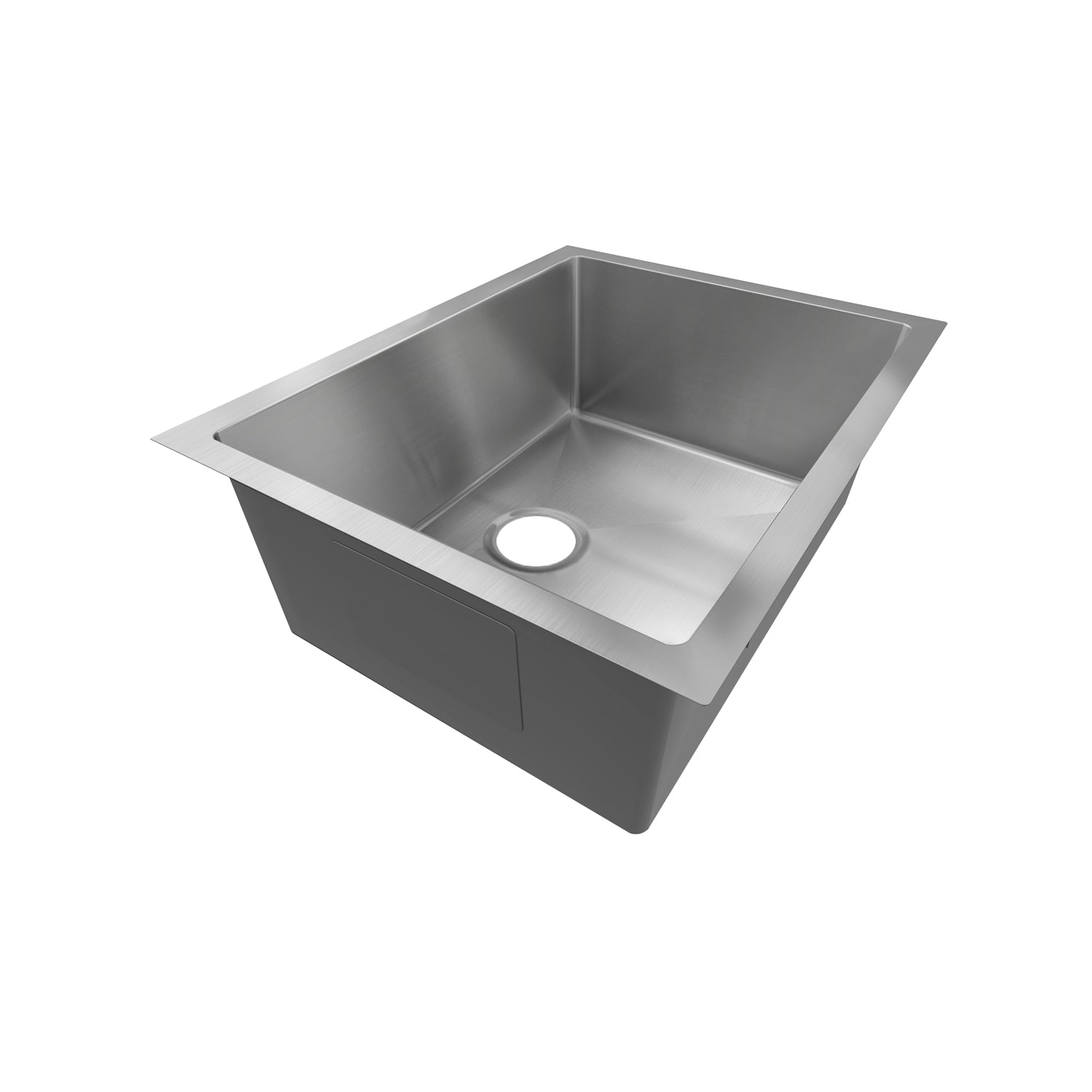 Sinber 23" x 18" x 9" Undermount Single Bowl Kitchen Sink with 18 Gauge 304 Stainless Steel Satin Finish HU2318S-S-9 (Sink Only)