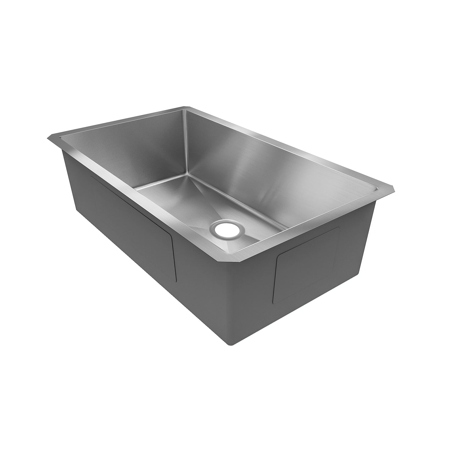 Sinber 32" x 19" x 10" Undermount Single Bowl Kitchen Sink with 16 Gauge 304 Stainless Steel Satin Finish HU3219S-S-16 (Sink Only)