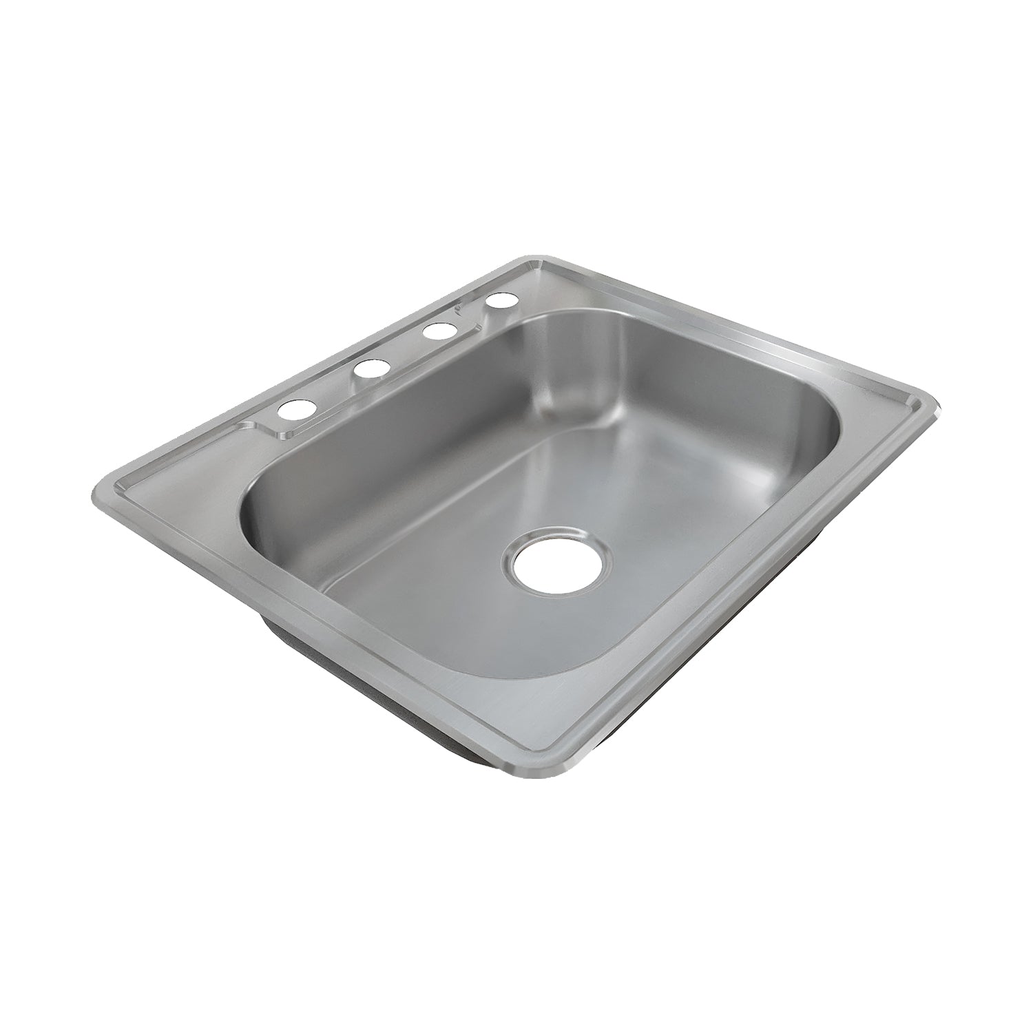 Sinber 25" Drop in Singel Bowl 304 Stainless Steel Kitchen Sink