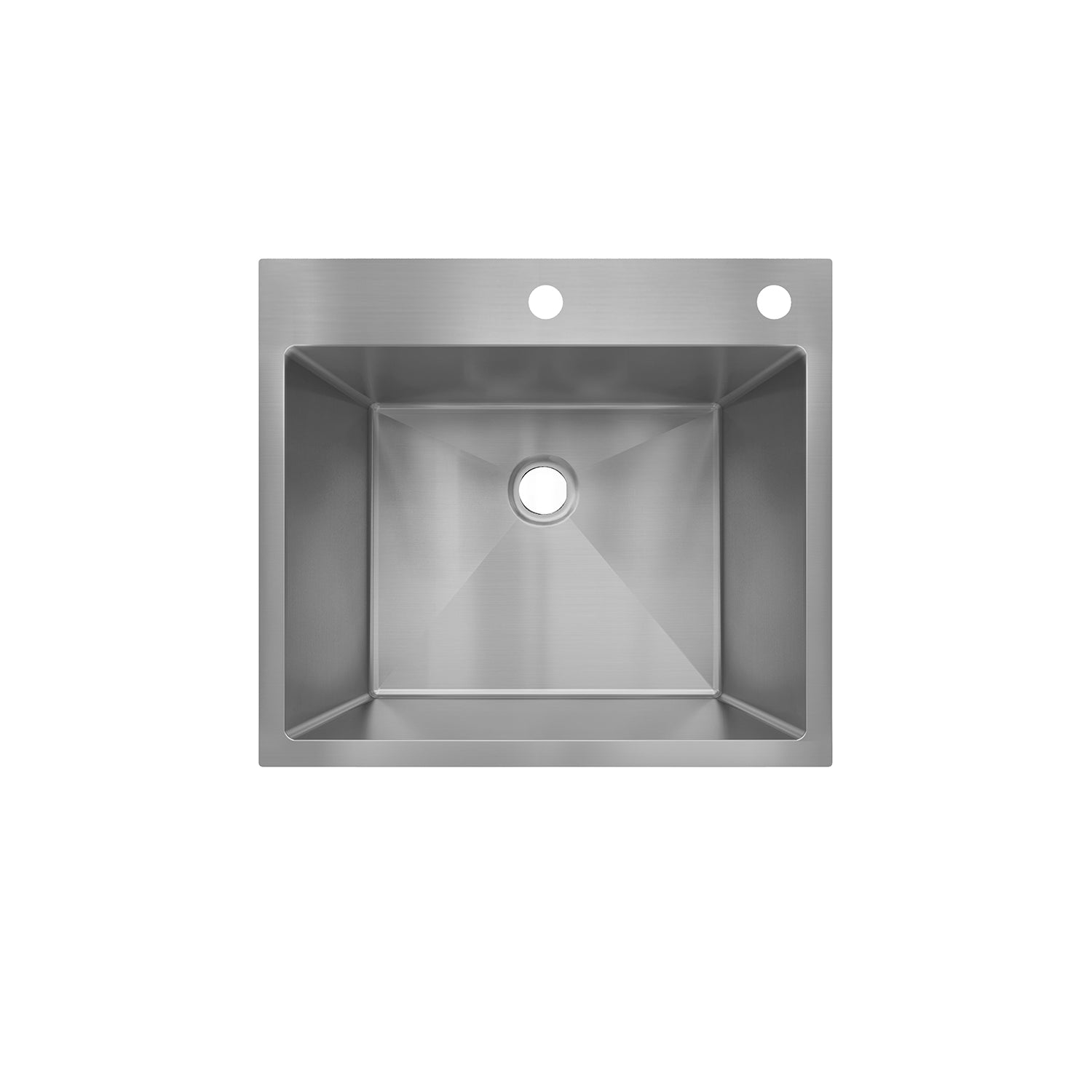 Sinber 25" x 22" x 9" Drop In Single Bowl Kitchen Sink with 18 Gauge 304 Stainless Steel Satin Finish HT2522S-9-S (Sink Only)