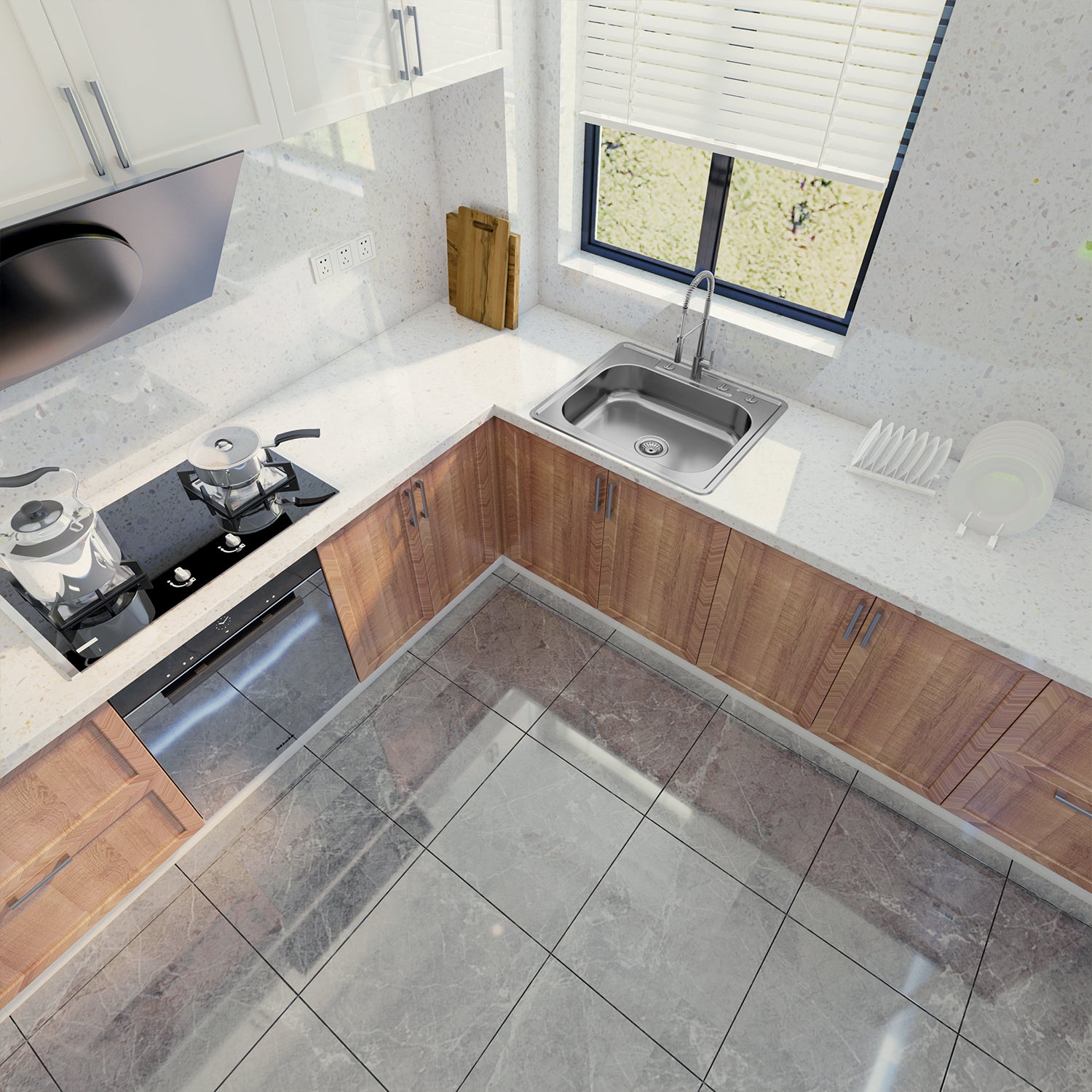 Sinber 25" Drop in Singel Bowl 304 Stainless Steel Kitchen Sink