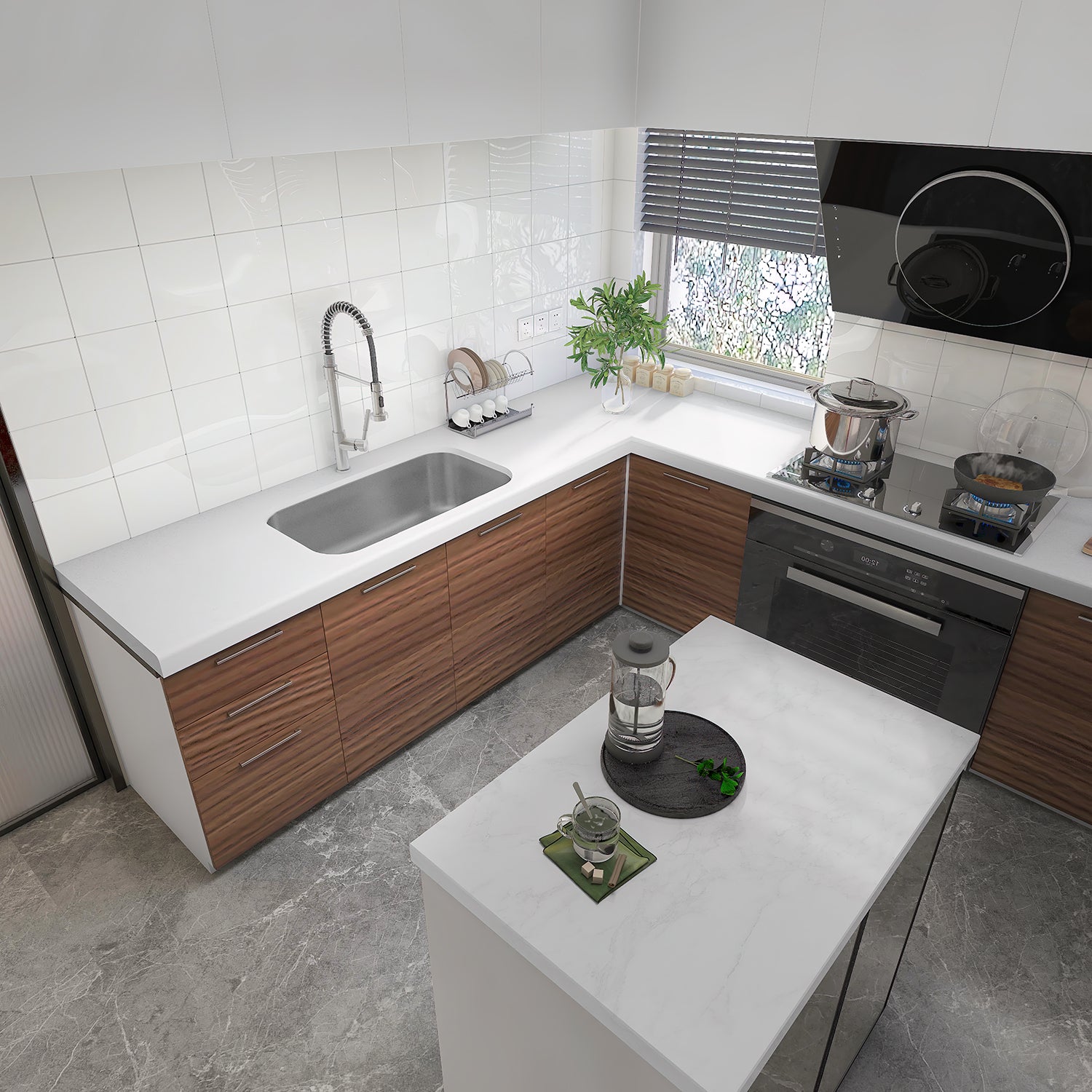 Sinber 31" x 18" x 9" Undermount Single Bowl Kitchen Sink with 18 Gauge 304 Stainless Steel Satin Finish MU3118S (Sink Only)