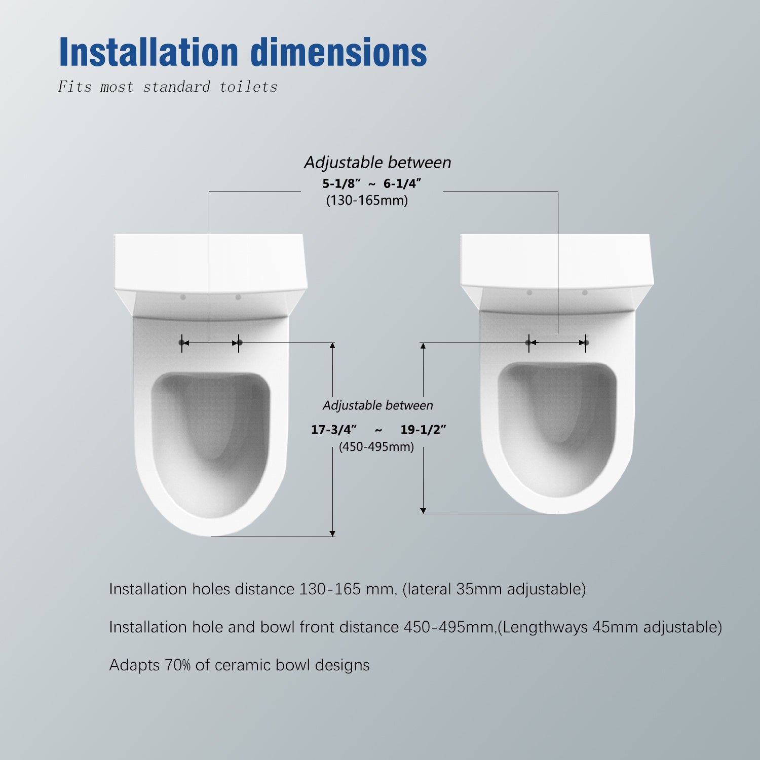 Sinber Smart Bidet Toilet Seat with Heated Seat and SoftClose Lid