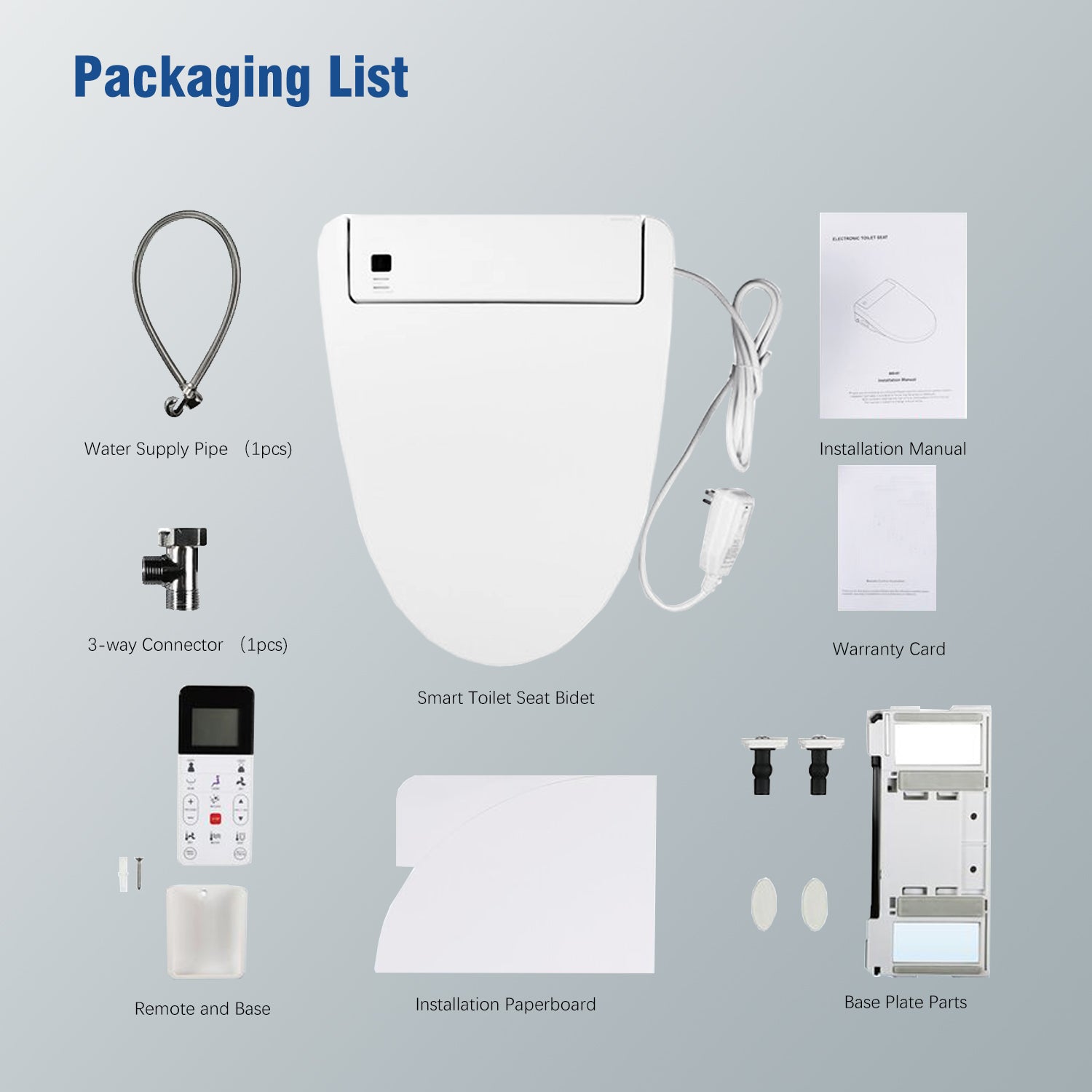 Sinber Smart Bidet Toilet Seat with Heated Seat and SoftClose Lid